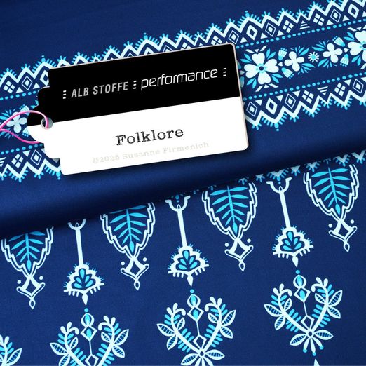 Collection Performance Albstoffe - Folklore Bleu Collection Performance Albstoffe - Folklore Bleu