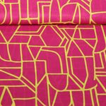 Voile de coton - Nerida Hansen Impression digitale Town Fuschsia