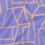 Voile di cotone - stampa digitale blu Voile di cotone - stampa digitale blu