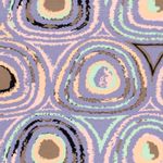 Jersey viscose - Cercles violets