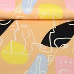 Satin de coton stretch - Visages Saumon
