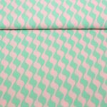 Kleider und Blusenstoff - Wellen Mint
