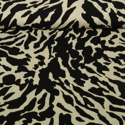 Viskose-Popeline - Bambus Tiger Beige