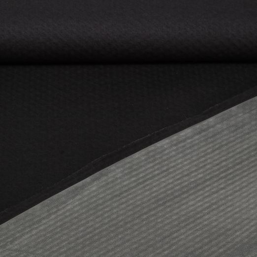 Beschichteter Jersey - Verona Laminiert Schwarz