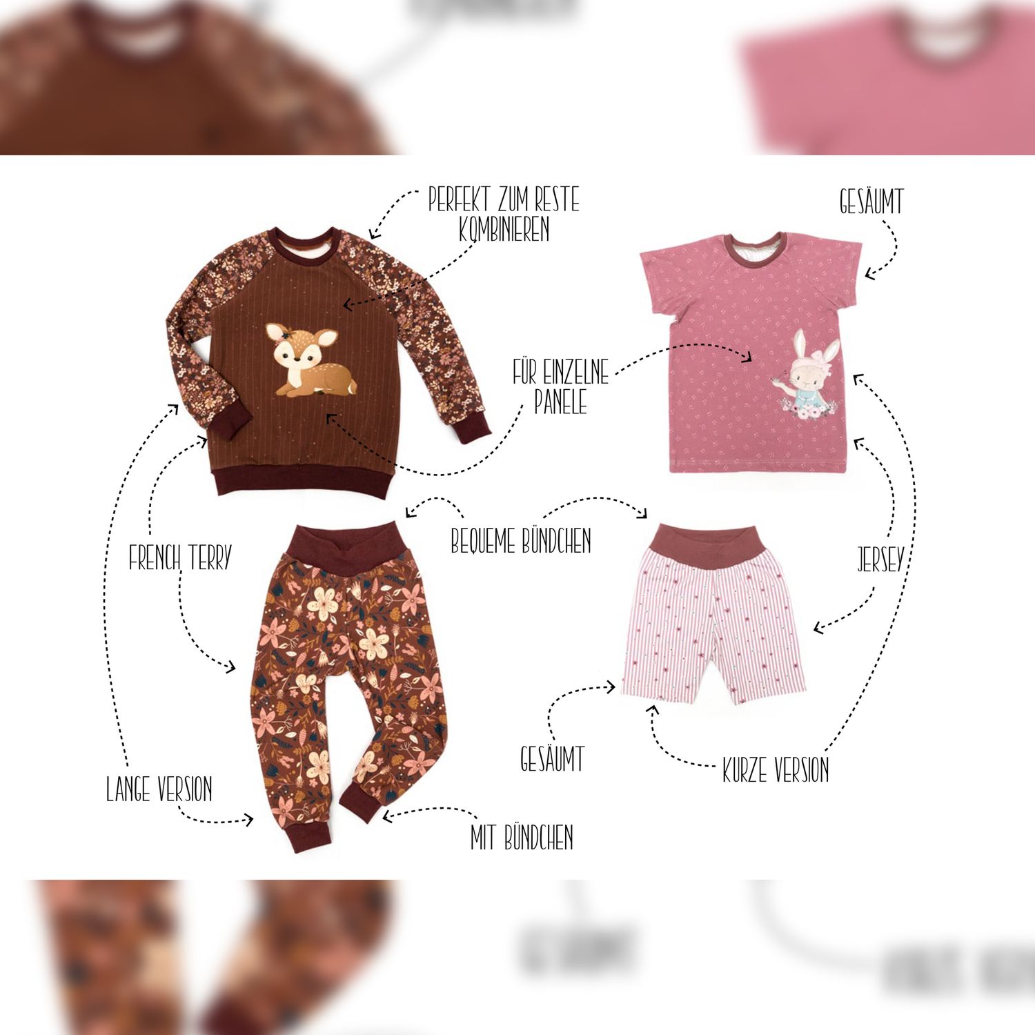 Schlafanzug - Sleepy Set - Schnittmuster eBook-1 Schlafanzug - Sleepy Set - Schnittmuster eBook-1