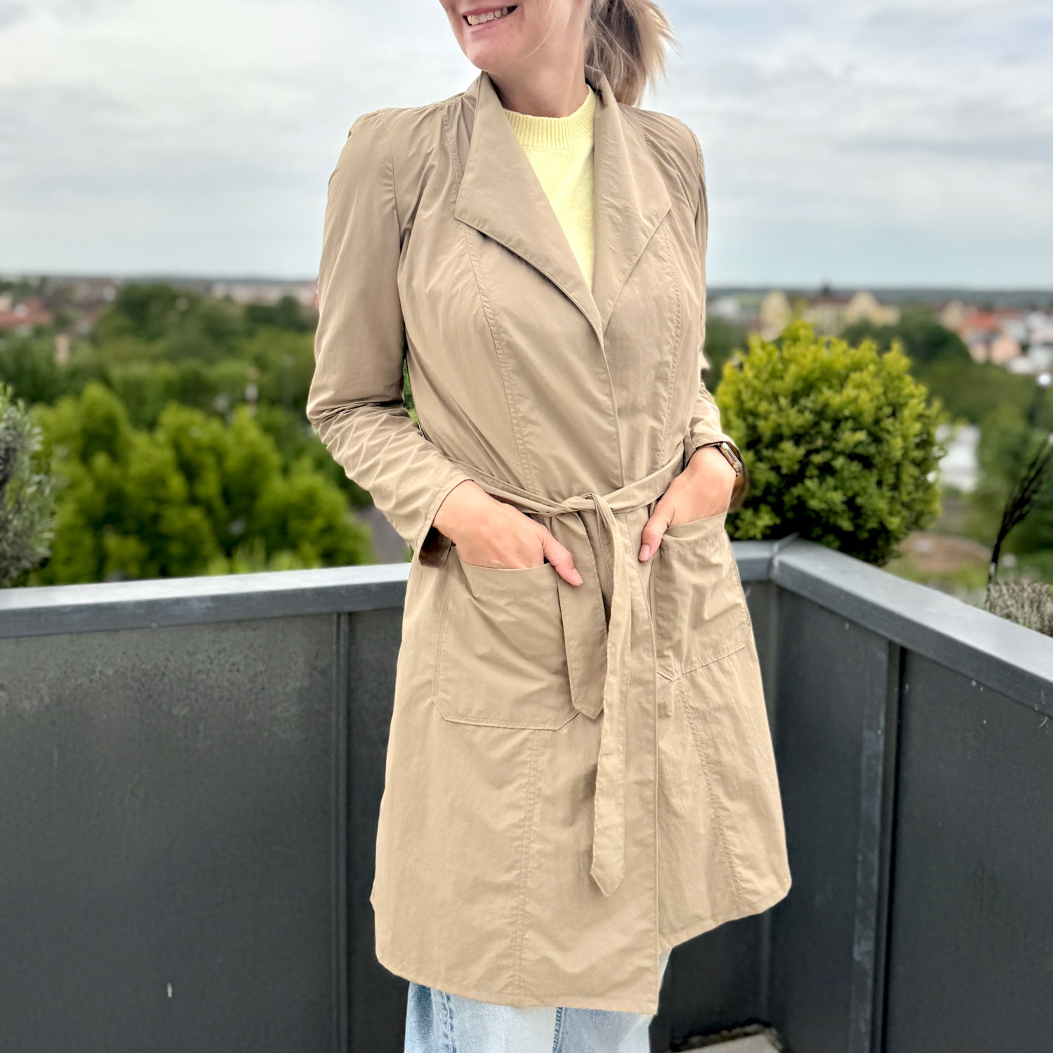 Tissu imperméable Taslan - Uni Beige-1 Tissu imperméable Taslan - Uni Beige-1