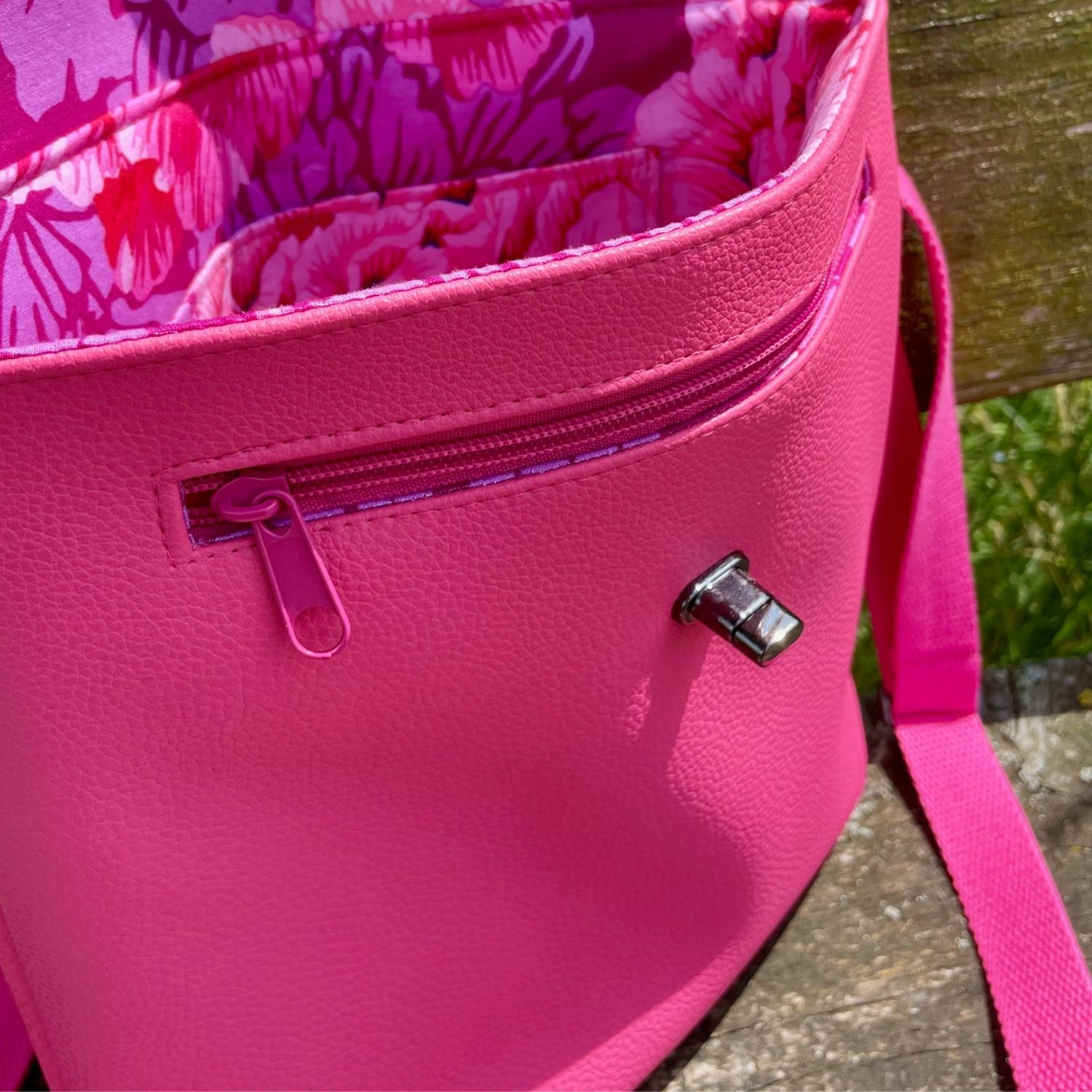 Kunstleder Jane - pink - Meterware-2 Kunstleder Jane - pink - Meterware-2