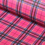 Kunstleder Tartan - pink - Meterware Kunstleder Tartan - pink - Meterware