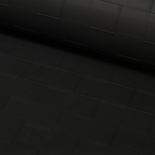 Simili synthétique Quadra - Noir - Au mètre Simili synthétique Quadra - Noir - Au mètre