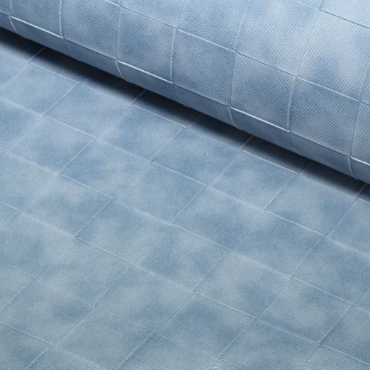 Simili synthétique Quadra - Bleu jeans - Au mètre Simili synthétique Quadra - Bleu jeans - Au mètre