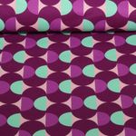 Coton enduit - Graphique Violet