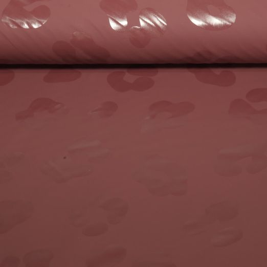 Tissu imperméable - Déperlant Léopard Rouge