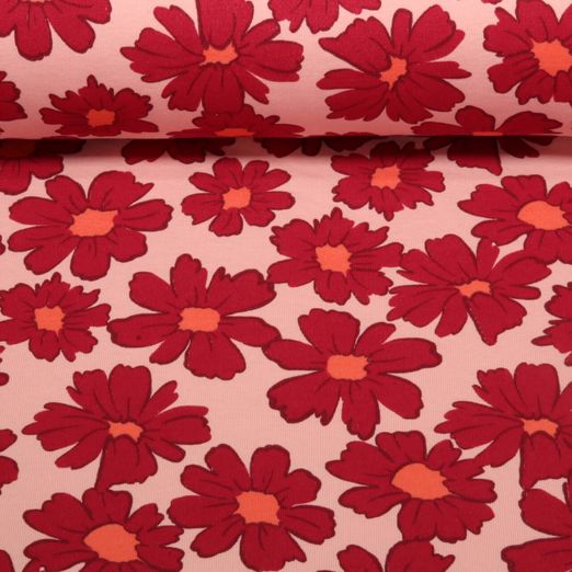 Jogging - Fleurs Rose Rouge