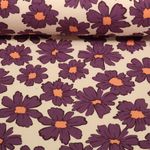 Jogging - Fleurs Beige Violet