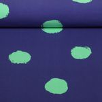 Jersey - Gros pois Bleu