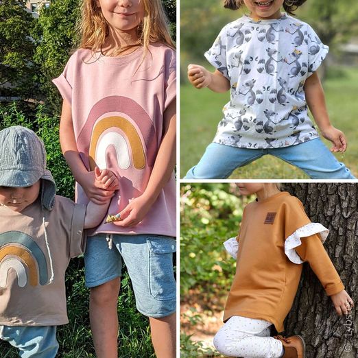 Oversized Shirt Kids - Schnittmuster eBook