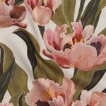 Baumwoll-Canvas - Digitaldruck Tulpen Ecru Baumwoll-Canvas - Digitaldruck Tulpen Ecru