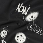 Softshell - Digitaltryck Graffiti Smiley Svart Softshell - Digitaltryck Graffiti Smiley Svart