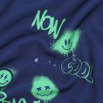 Softshell - Digitale print Graffiti Smiley Navy Softshell - Digitale print Graffiti Smiley Navy