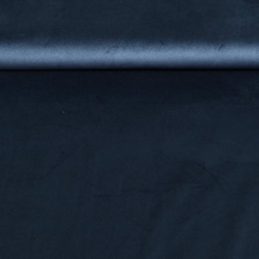 Velours Magic - Uni Bleu marine foncé