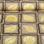 Toile de coton canevas - Coquillages Sable