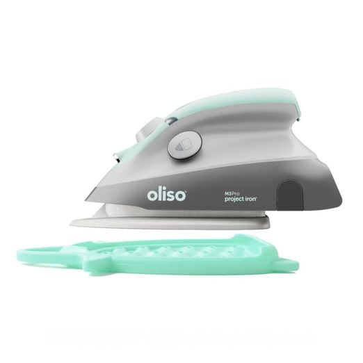 Mini fer à repasser à vapeur OLISO M3 Pro Bleu aqua
