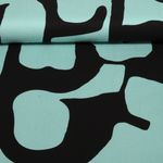 Viskose - Stretch Geometrisch Blau