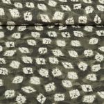 Viskose - Rayon Slub Stretch Batik Grün