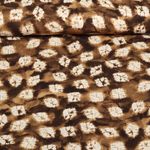 Viskose - Rayon Slub Stretch Batik Braun
