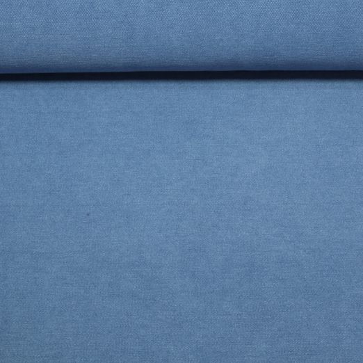 Jersey - Jeans brodé Uni Bleu clair