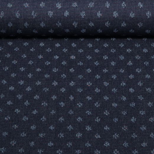 Jeans - Jacquard Look usé Extra-large Bleu