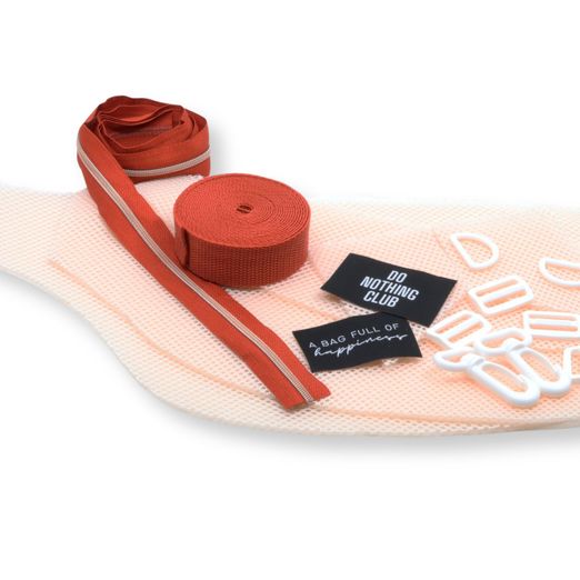 Air Mesh Nähset für 2 Bauchtaschen - nude