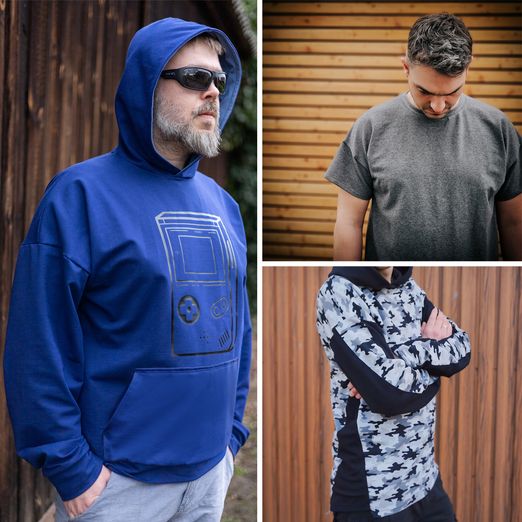 Pullover - lovely men oversized hoodie - Schnittmuster eBook