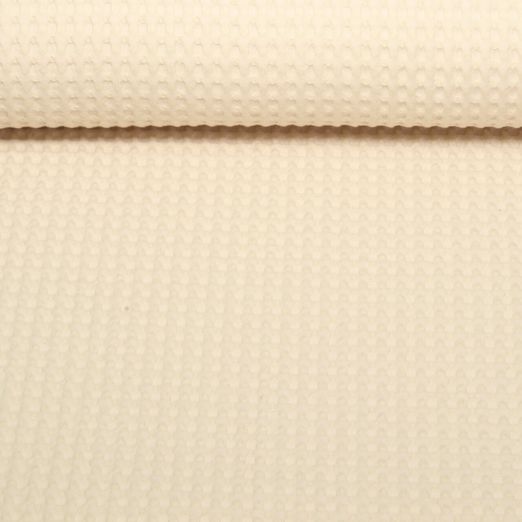 Soft Waffelpique Marion - Helles Beige