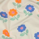 Jersey - Neonblommor Offwhite Jersey - Neonblommor Offwhite