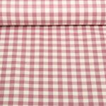 Flanelle de coton - Carreaux Ecru Mauve