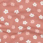 Bio Jersey - Blümchen Altrosa