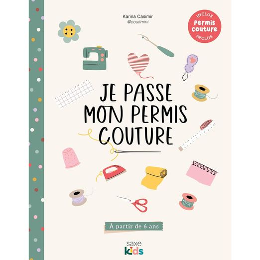 Livre Je passe mon permis couture - à partir de 6 ans