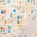Cretonne di cotone - Stampa digitale bianca Cretonne di cotone - Stampa digitale bianca