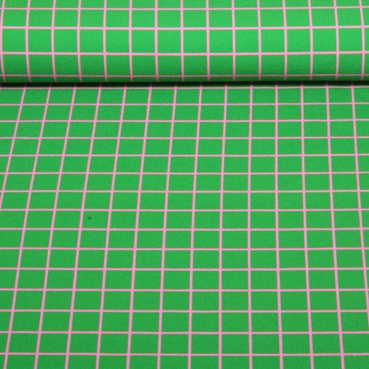 Bio Canvas - Hamburger Liebe Digitaldruck Beetles & Bugs Grids Grün