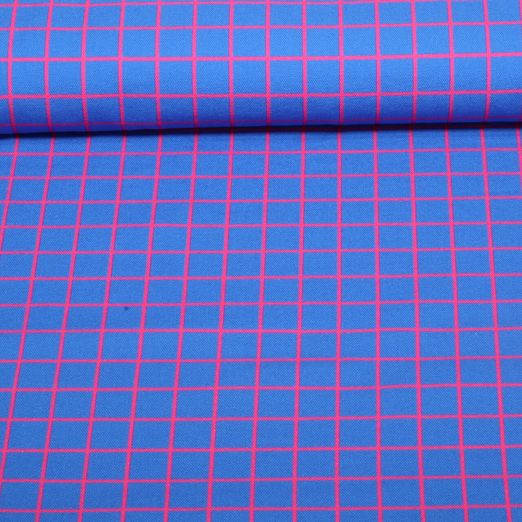 Bio Canvas - Hamburger Liebe Digitaldruck Beetles & Bugs Grids Blau