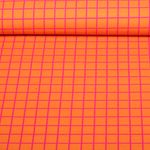 Lienzo orgánico - Hamburger Liebe Impresión digital Escarabajos y bichos Cuadrículas Naranja