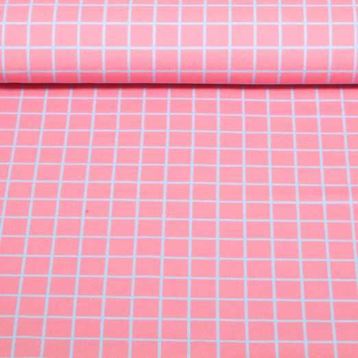 Bio Canvas - Hamburger Liebe Digitaldruck Beetles & Bugs Grids Rosa