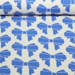 Sweat bio Jacquard double face - Hamburger Liebe Beetles & Bugs - Bow Bleu
