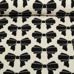 Sweat bio Jacquard double face - Hamburger Liebe Beetles & Bugs - Bow Noir