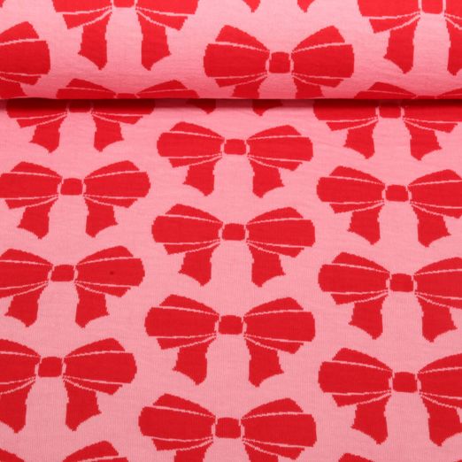 Sweat bio Jacquard double face - Hamburger Liebe Beetles & Bugs - Bow Rouge