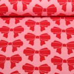 Sweat bio Jacquard double face - Hamburger Liebe Beetles & Bugs - Bow Rouge