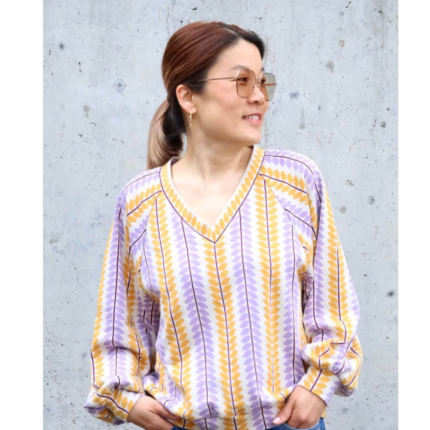 Bio Jacquard Jersey - Hamburger Liebe Beetles & Bugs Liana Gelb Lila-1 Bio Jacquard Jersey - Hamburger Liebe Beetles & Bugs Liana Gelb Lila-1