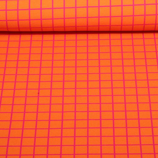 Bio Sommersweat - Hamburger Liebe Digitaldruck Beetles & Bugs Grids Orange