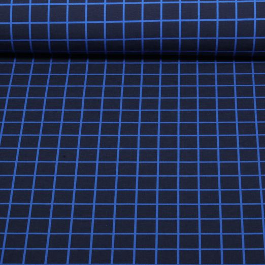 Bio Sommersweat - Hamburger Liebe Digitaldruck Beetles & Bugs Grids Navy